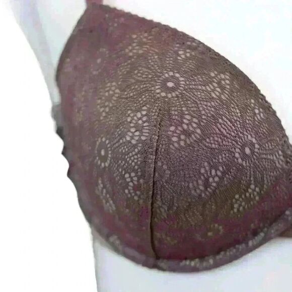 Victoria's Secret Taupe Mauve Very Sexy Push Up Bra Size 36D D80 - Picture 5 of 6